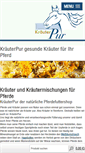 Mobile Screenshot of kraeuterpur.de